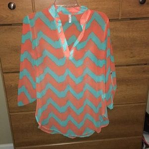 Orange and Blue tunic
